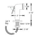 Scandvik Straight Handle Pull Out Sprayer - White w/6 Hose [10196P]