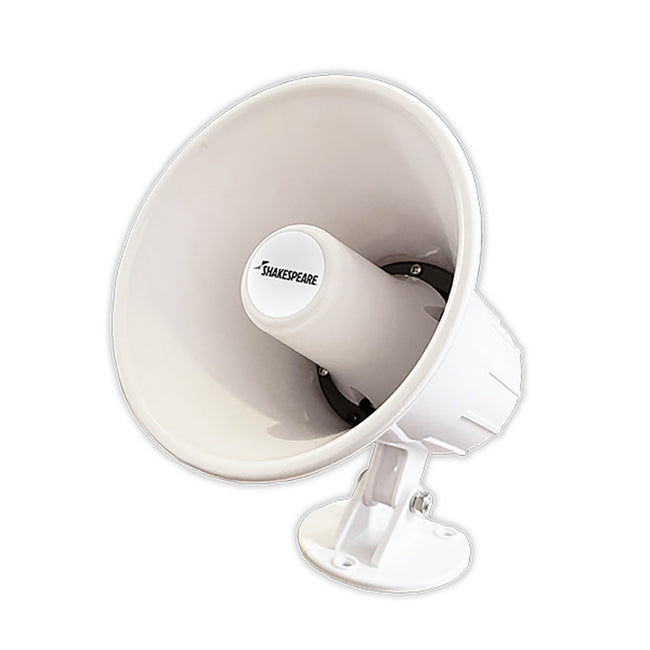 Shakespeare 15W 4-Ohm 5" Loud Hailer Speaker w/Bracket  Talkback - White [HS-5A]