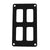 Pacer Switch Panel - 2 Switch2 Row - 3" x 4.75" - Black Powder Coated Aluminum [PSC-22-BK]