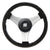 Uflex Ustica 13" Steering Wheel - Black - Polyurethane w/Silver SpokesX62 Hub [USTICA-B/S]