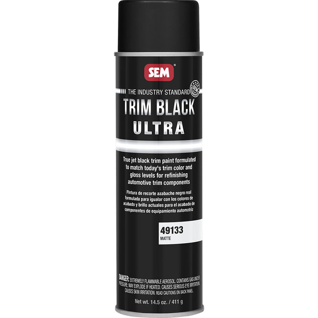 SEM Trim Black Ultra - 20oz Aerosol Can - Matte Finish [49133]