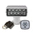 ACR RCL-100 LED White Searchlight w/URP-103 Wired Point PadURC-104 Master Controller [1978]