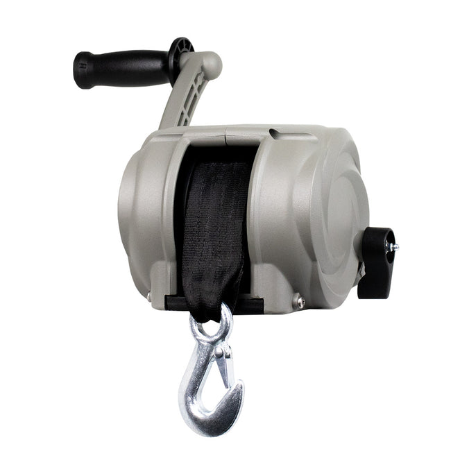 Powerwinch Premier Series Winch 2000lb, 8", Crank Arm - Saltwater Silver [21300-W-2000-8-S-R]