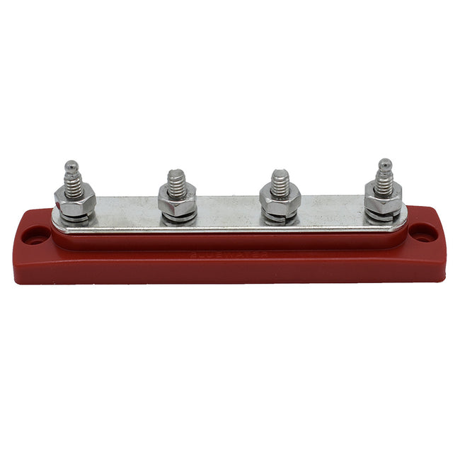 Bluewater Common Stud Busbar 4 Gang - Red [312303-B-025]