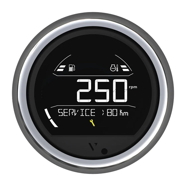 Veratron VL Digital 85 w/Round Chrome Bezel [B00205804]