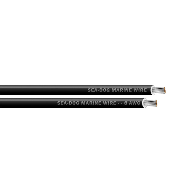 Sea-Dog 8 AWG Black Primary Wire - 100' [8008012]