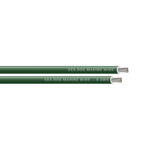 Sea-Dog 8 AWG Green Primary Wire - 50' [8008041]