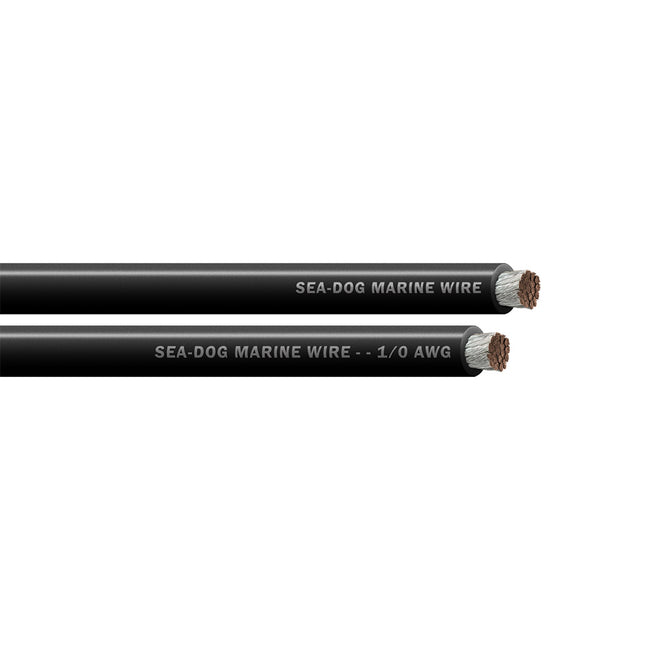 Sea-Dog 1/0 AWG Black Battery Cable - 250' [8011014]
