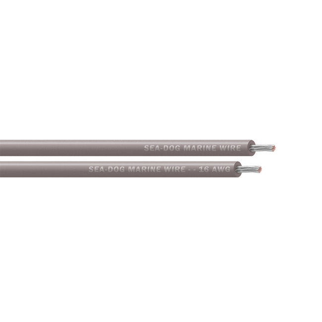 Sea-Dog 16 AWG Grey Primary Wire - 25' [8016110]