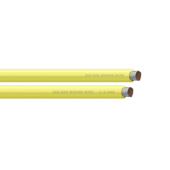 Sea-Dog 4/0 AWG Yellow Battery Cable - 25' [8041030]