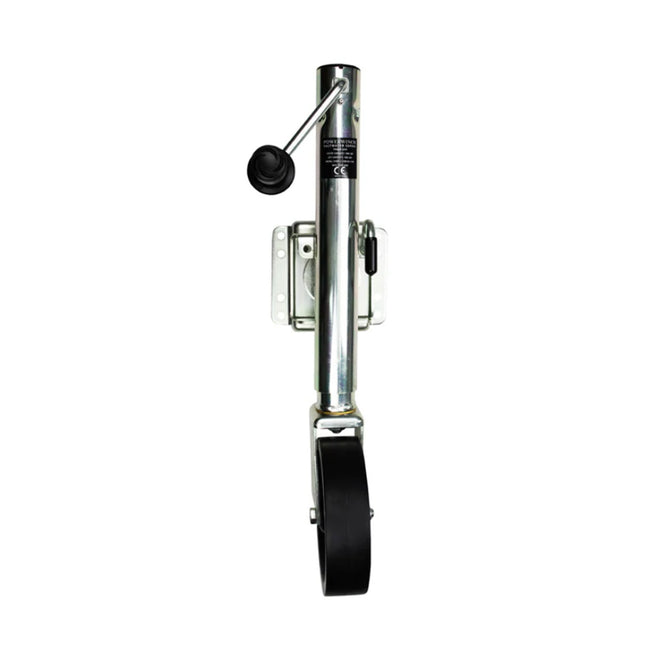 Powerwinch Saltwater Series Jack - 1500lb, Bolt-On, Single Wheel, Zinc 500+ HR Salt Spray [21600-J-1500-B1-Z-R]