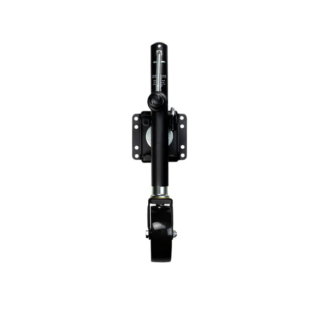 Powerwinch Select Series Jack - 1200lb, Weld-On, Single Wheel, Carbon Black [21400-J-1200-W1-B-R]