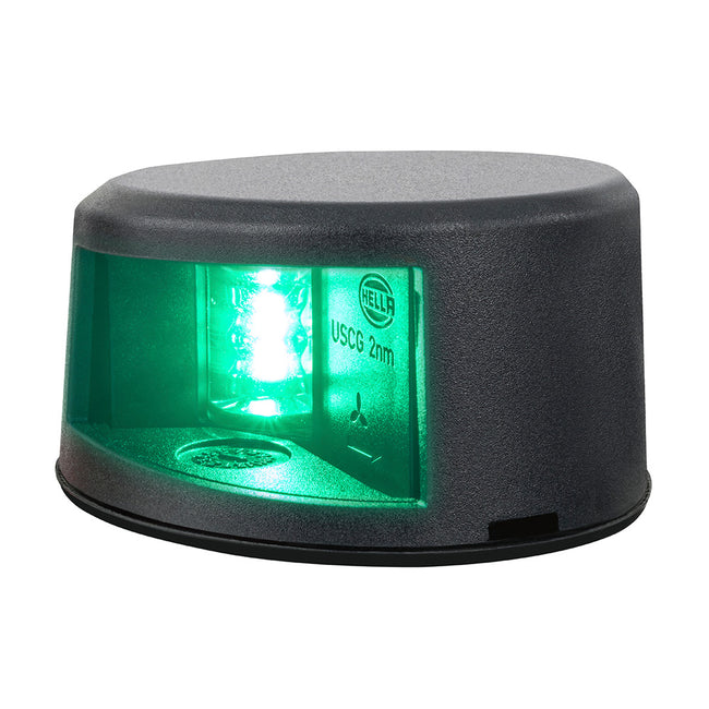 Hella Marine NaviLED Gen II Starboard Deck Mount Navigation Lamp - Black [017910301]