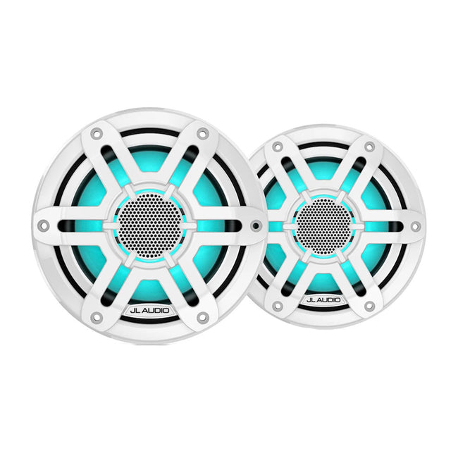 JL Audio M200 Marine Speakers 6.5" LED w/White Sport Grille [010-04753-02]