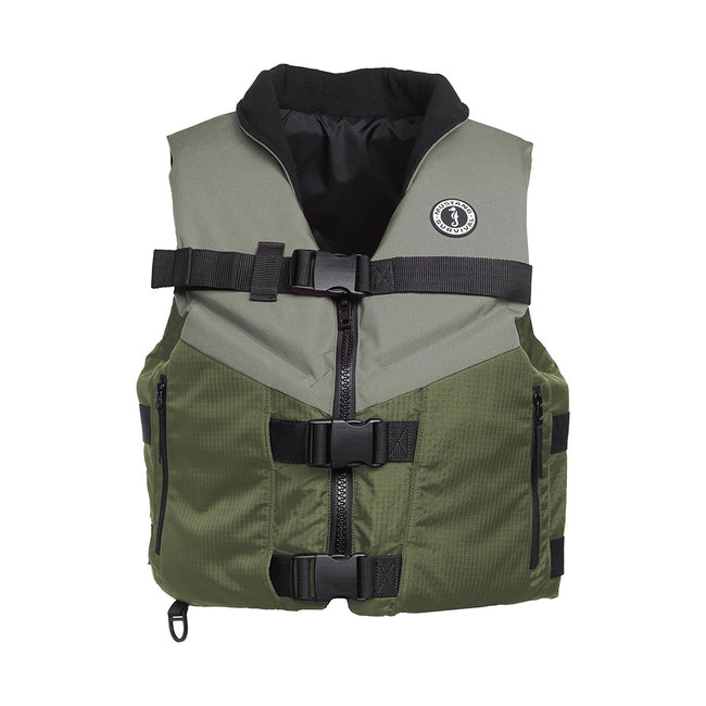Mustang Accel Foam Vest - Green/Grey - Large [MV4627-833-L]