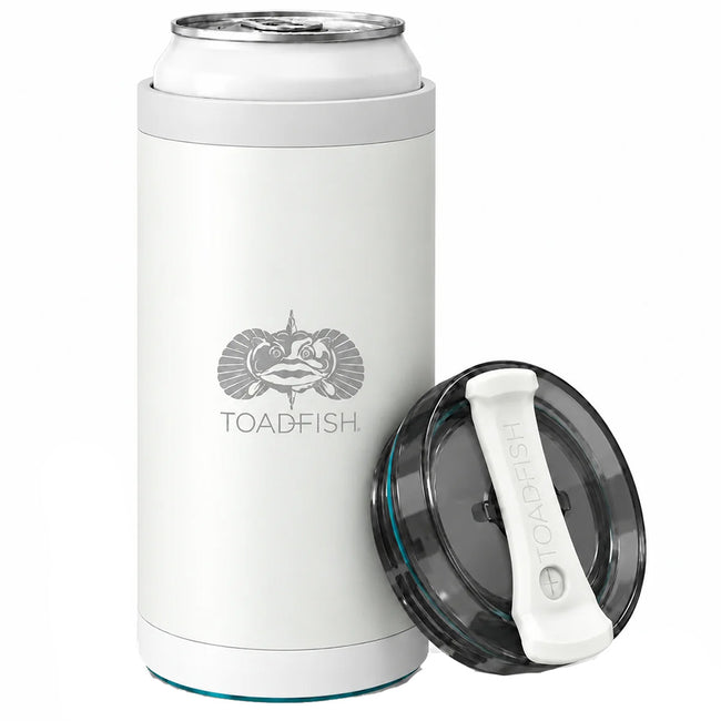 Toadfish SmartGrip 4-in-1 Can Cooler - 12oz - White [1413]