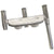 Tigress Offset Triple Rod Holder w/Cup Holders - Port Side - Polished Aluminum [88148]