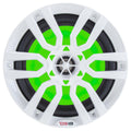 DS18 HYDRO 6.5" 2-Way Marine Speakers w/RGB LED Lights 300W - White [NXL-6]