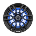 DS18 HYDRO 6.5" 2-Way Marine Speakers w/RBG LED Lights 300W - Matte Black [NXL-6BK]
