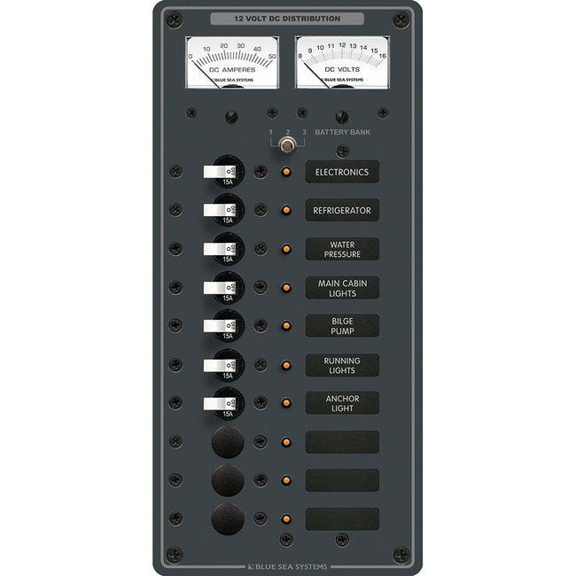 Blue Sea 8082 DC 10 Position Toggle Branch Circuit Breaker Panel [8082] - Rough Seas Marine