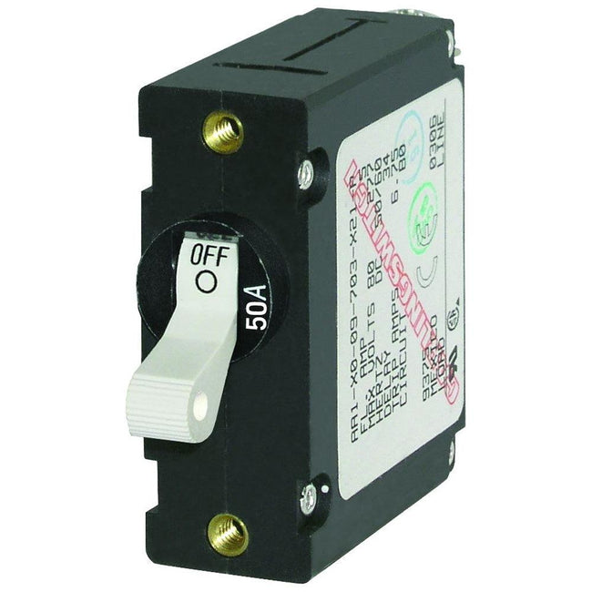 Blue Sea 7230 AC/DC Single Pole Magnetic World Circuit Breaker - 50AMP [7230] - Rough Seas Marine