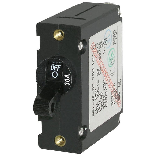 Blue Sea 7220 AC / DC Single Pole Magnetic World Circuit Breaker  -  30 Amp [7220] - Rough Seas Marine