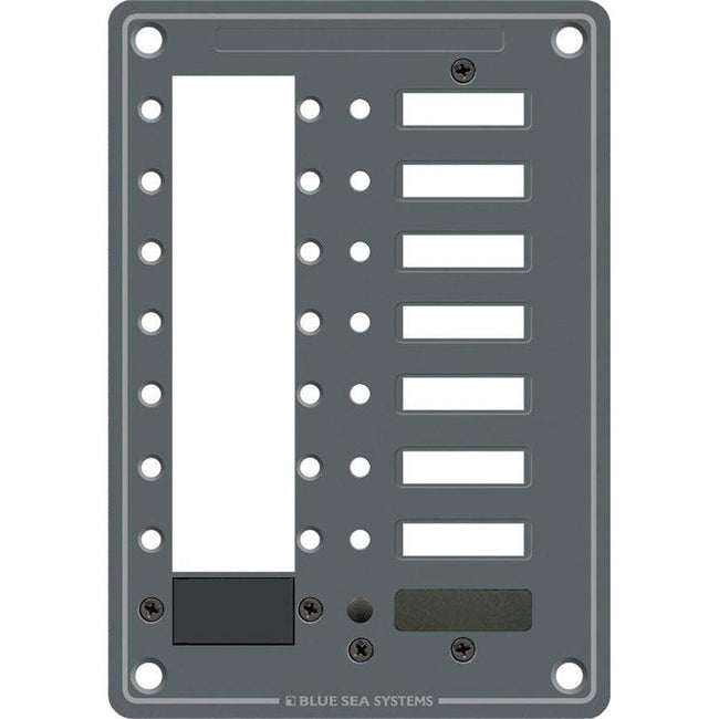 Blue Sea 8087 8 Position DC C-Series Panel - Blank [8087] - Rough Seas Marine