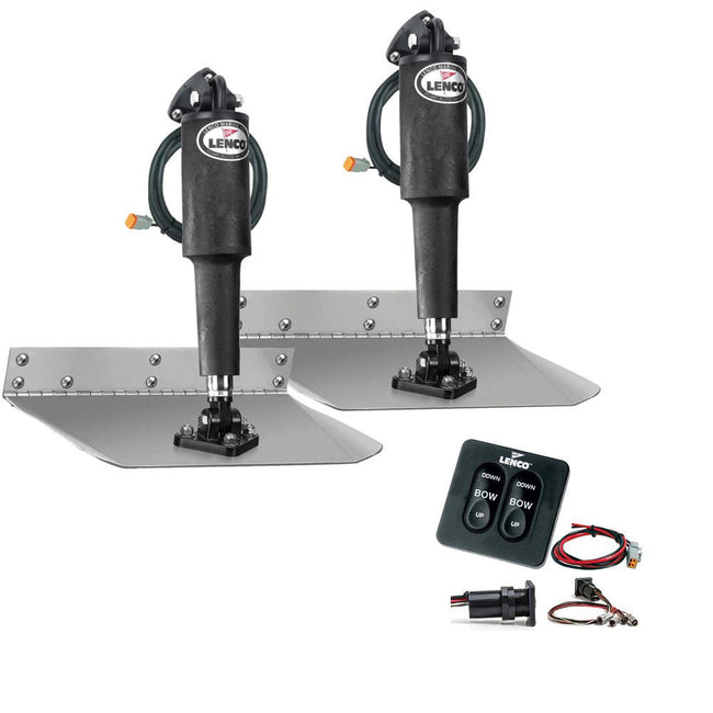 Lenco 9" x 9" Standard Trim Tab Kit w/Standard Tactile Switch Kit 12V [TT9X9] - Rough Seas Marine