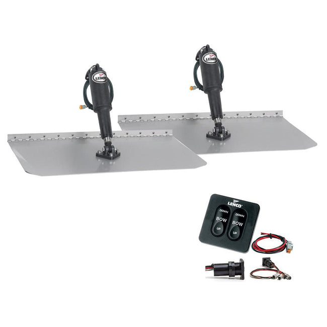 Lenco 12" x 18" Standard Trim Tab Kit w/Standard Tactile Switch Kit 12V [TT12X18] - Rough Seas Marine