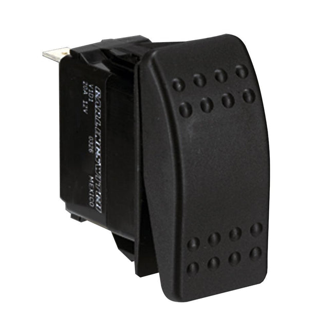 Paneltronics DPDT (ON)/OFF/(ON) Waterproof Contura Rocker Switch - Momentary Configuration [001-453] - Rough Seas Marine