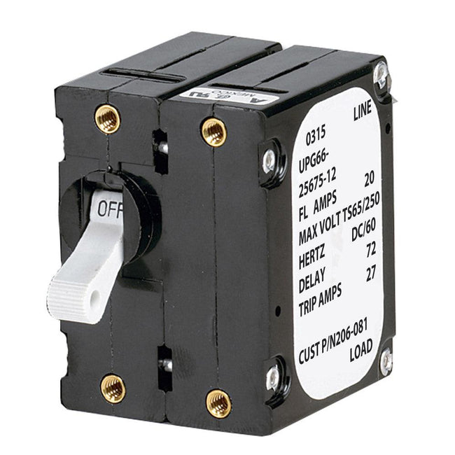 Paneltronics 'A' Frame Magnetic Circuit Breaker - 20 Amps - Double Pole [206-081S] - Rough Seas Marine