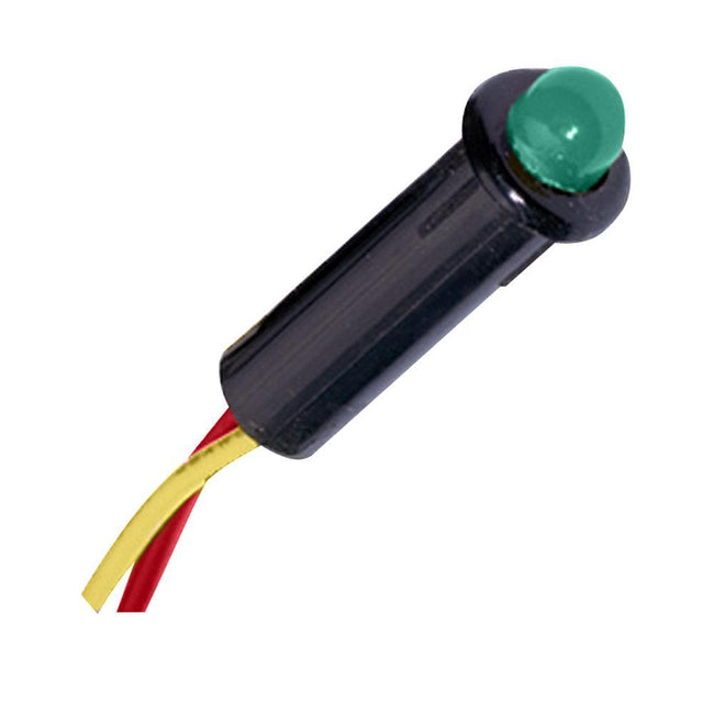 Paneltronics LED Indicator Light - Green - 120 VAC - 1/4" [048-016] - Rough Seas Marine