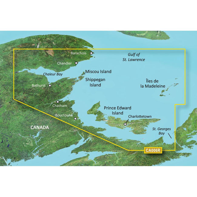Garmin BlueChart g3 Vision HD - VCA006R - P.E.I. to Chaleur Bay - SD Card [010-C0692-00] - Rough Seas Marine