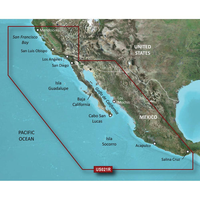 Garmin BlueChart g3 Vision HD - VUS021R - California-Mexico - microSD/SD [010-C0722-00] - Rough Seas Marine