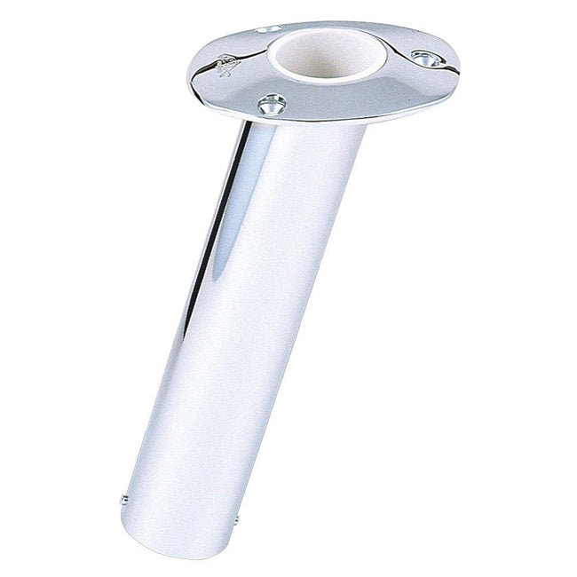 Lee's 15 Degree Stainless Steel Flush Mount Rod Holder - 2.25" O.D. [RH534HS] - Rough Seas Marine