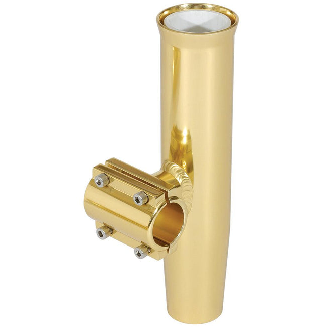 Lee's Clamp-On Rod Holder - Gold Aluminum - Horizontal Mount - Fits 1.050" O.D. Pipe [RA5201GL] - Rough Seas Marine