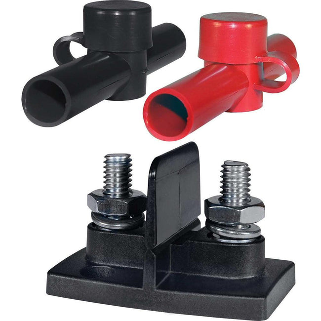Blue Sea 2017 Dual PowerPost Cable Connectors - 2 x 3/8" [2017] - Rough Seas Marine