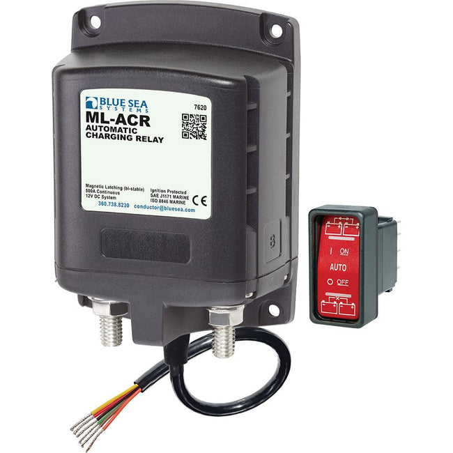 Blue Sea 7620 ML-Series Automatic Charging Relay (Magnetic Latch) 12VDC [7620] - Rough Seas Marine