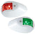 Perko LED Side Lights - Red/Green - 12V - White Epoxy Coated Housing [0602DP1WHT] - Rough Seas Marine