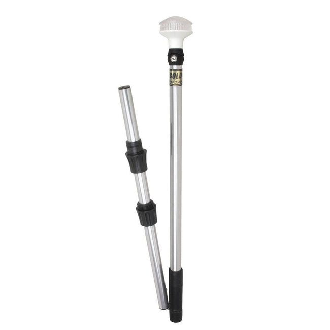 Perko Omega Series Universal LED Pole Light - 48" w/Fold In Half Pole [1348DP6CHR] - Rough Seas Marine