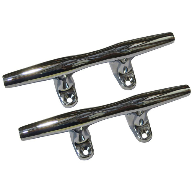 Perko 4" Open Base Cleat - Chrome Plated Zinc - Pair [1188DP4CHR] - Rough Seas Marine