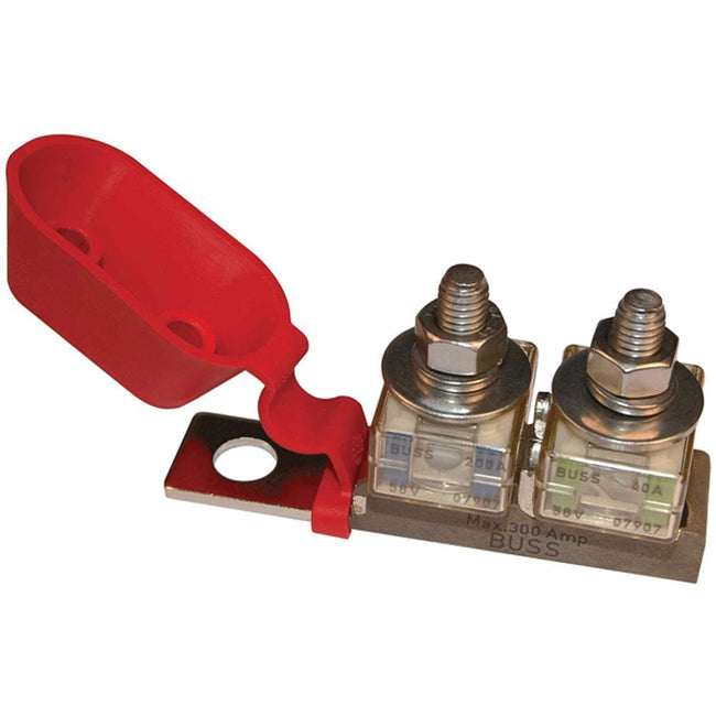 Blue Sea 2151 Terminal Fuse Block - 3/8" Mounting Hole - 2 Terminal Studs [2151] - Rough Seas Marine