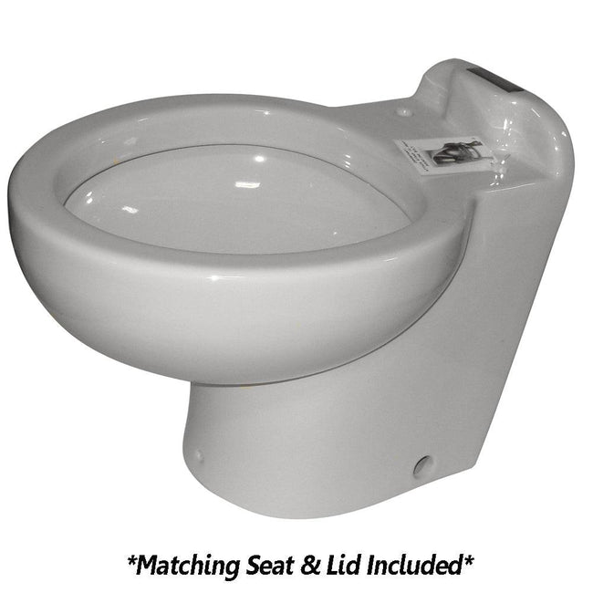 Raritan Marine Elegance - Household Style - White - Fresh or Saltwater - Smart Toilet Control - 12v [220HS012] - Rough Seas Marine