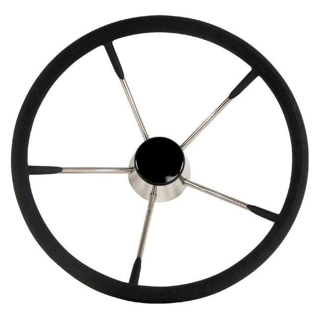 Whitecap Destroyer Steering Wheel - Black Foam - 13-1/2" Diameter [S-9003B] - Rough Seas Marine
