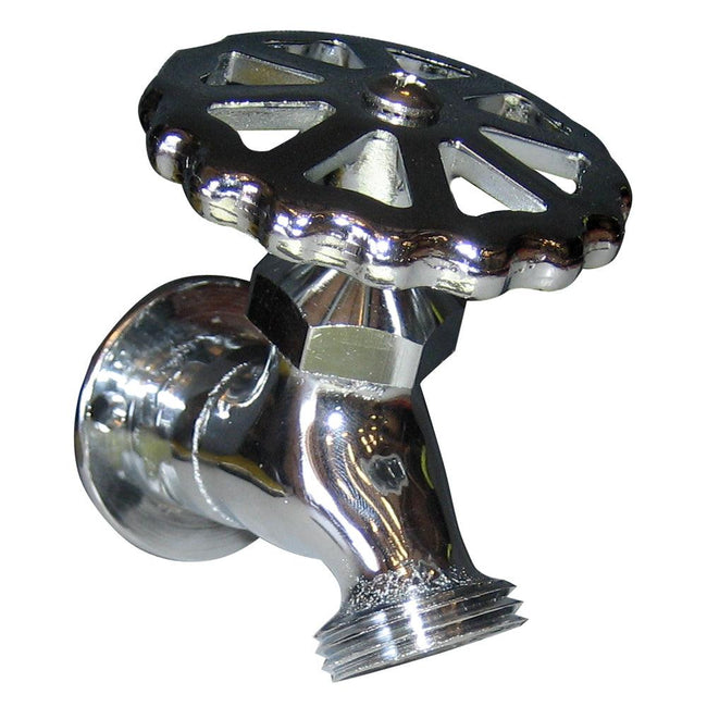 Whitecap C.P. Brass Sillcock 1-5/8" Base 3-3/16 Depth [P-2452C] - Rough Seas Marine
