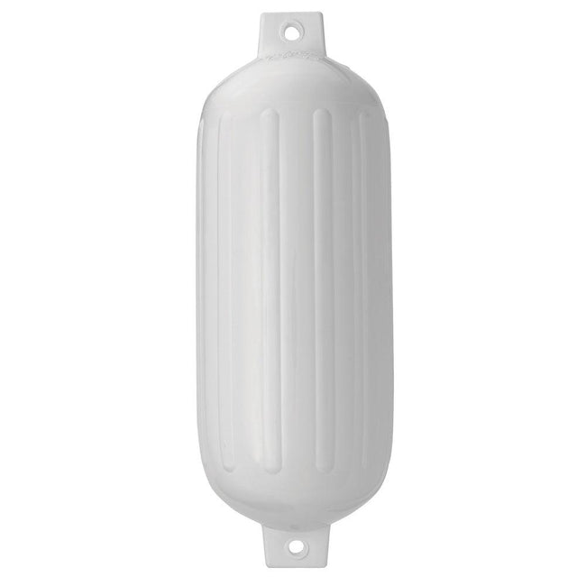 Polyform G-6 Twin Eye Fender 11" x 30" - White [G-6-WHITEWO] - Rough Seas Marine