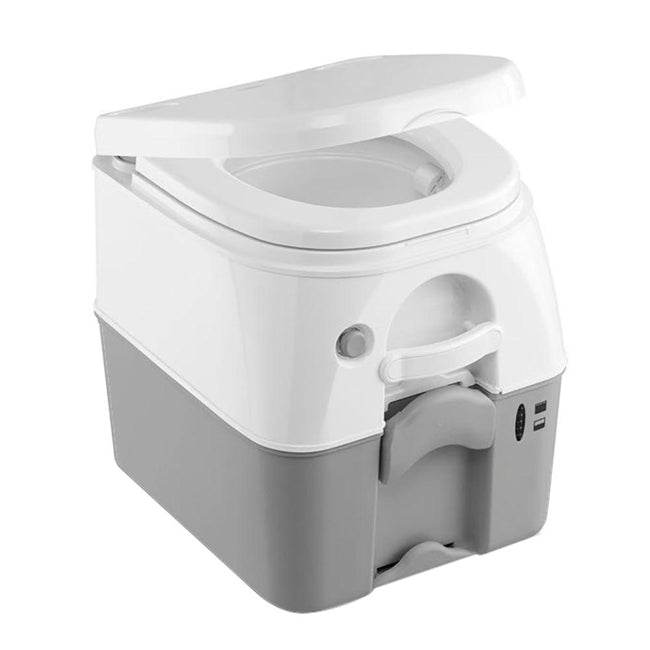 Dometic 975 MSD Portable Toilet w/Mounting Brackets - 5 Gallon - Grey [301197506] - Rough Seas Marine