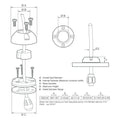 Scanstrut DS21B-P Vertical Cable Seal [DS21B-P] - Rough Seas Marine