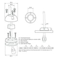 Scanstrut DS40-P Vertical Cable Seal [DS40-P] - Rough Seas Marine