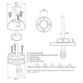 Scanstrut DS21A-S Vertical Cable Seal - Stainless Steel [DS21A-S] - Rough Seas Marine